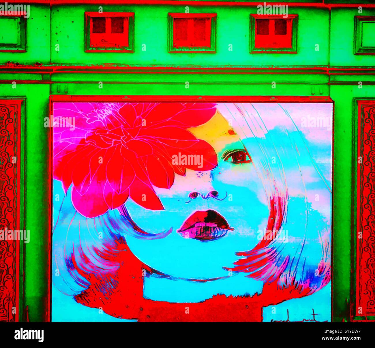 Screen goddess - Smartphone Captured Stock Image