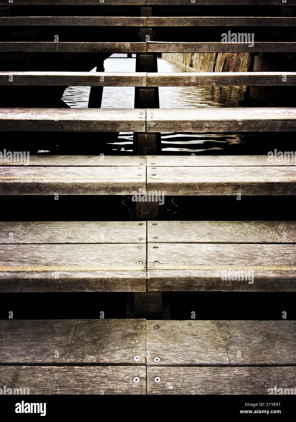Wood stairs hi-res stock photography and images - Alamy