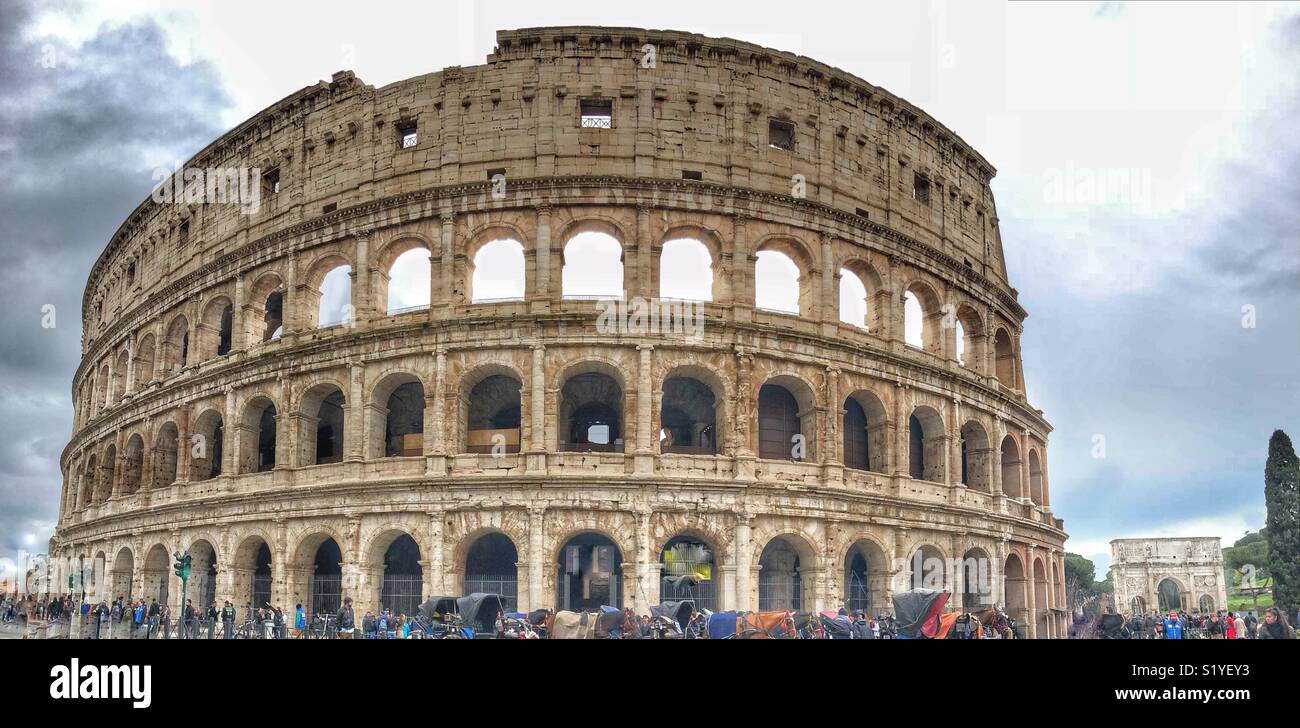 Colosseum in Roma Stock Photo
