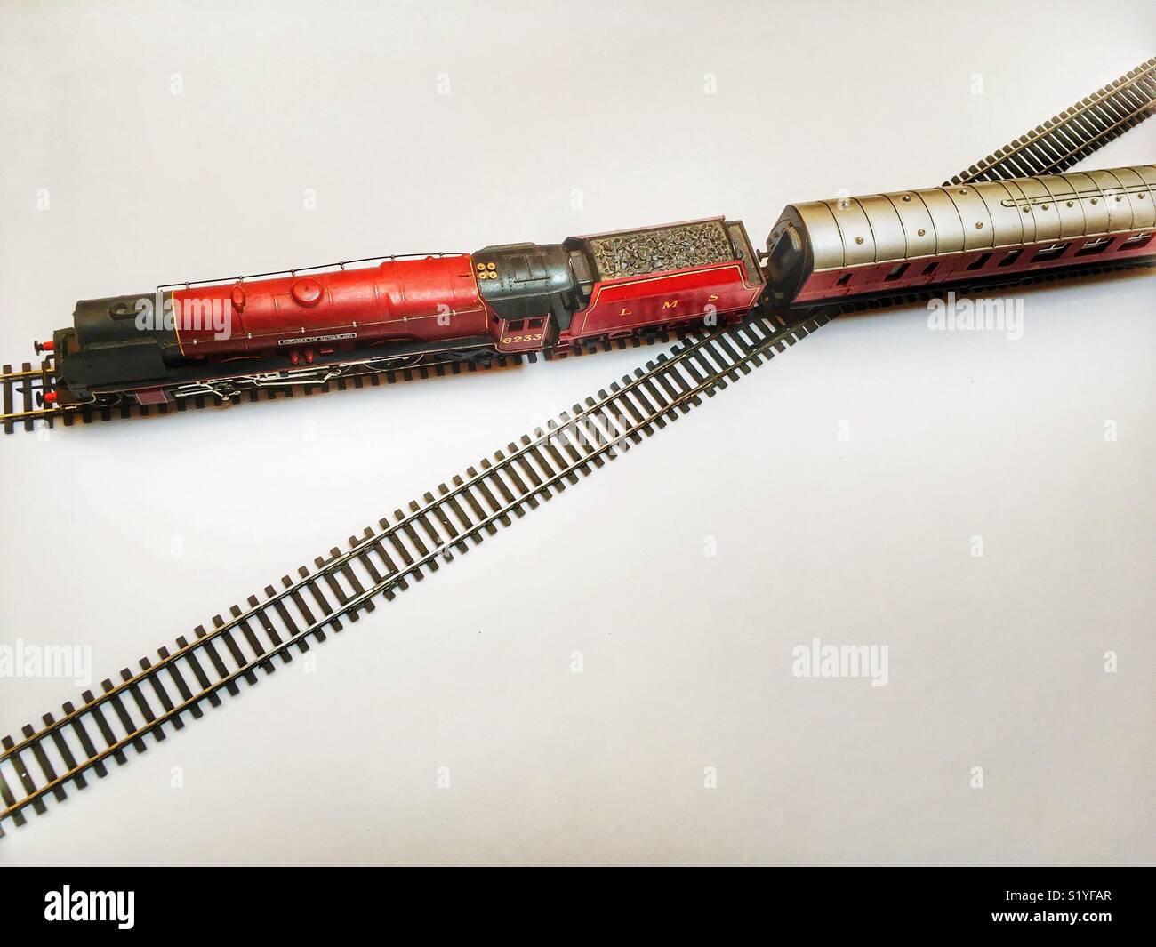 Hornby train set - Smartphone Captured Stock Image