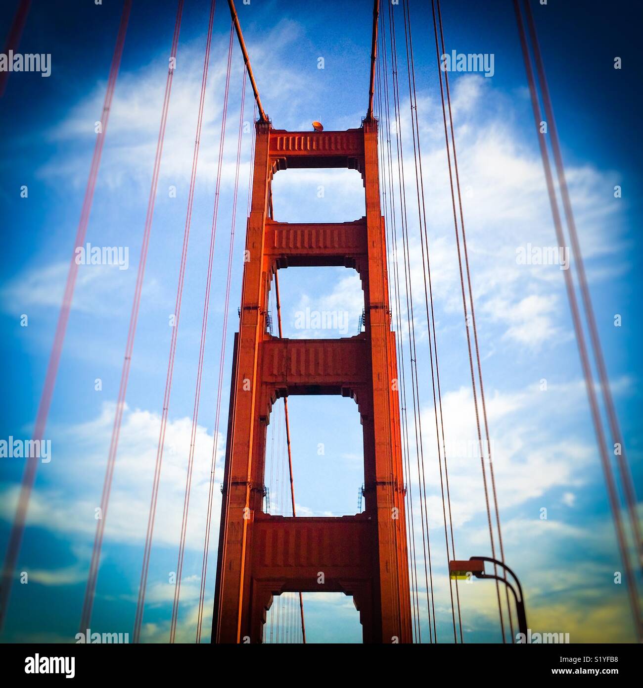 Golden Gate Bridge, SanFrancisco, California, USA - Smartphone Captured Stock Image