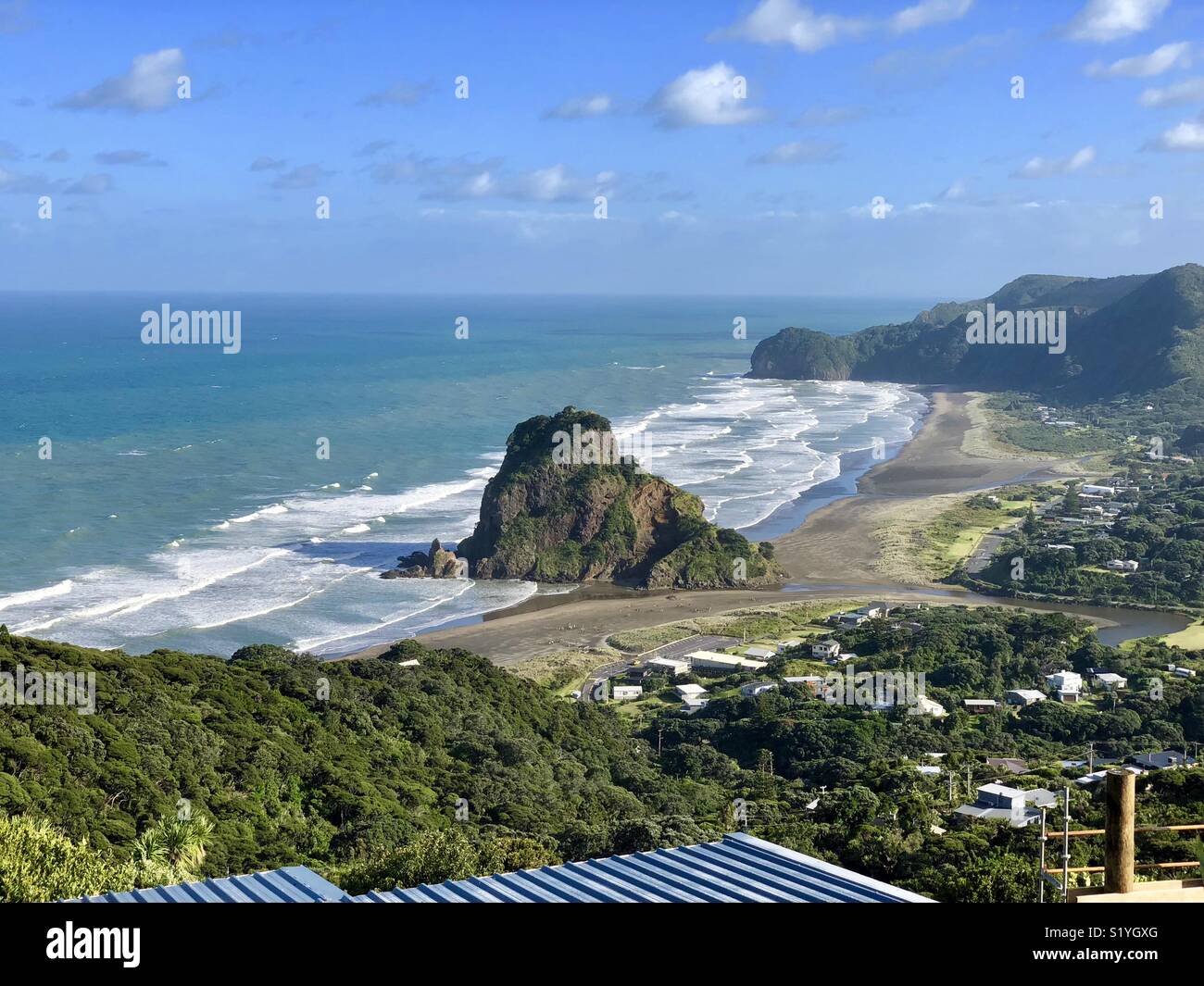Piha New Zealand Seen From Above Stock Photo 311007272 Alamy