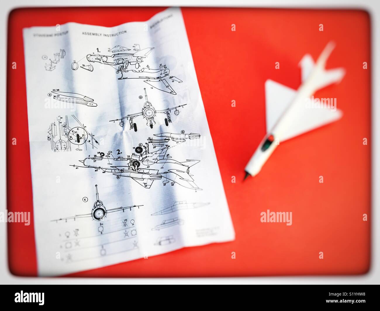 Mig 21 model aircraft - Smartphone Captured Stock Image