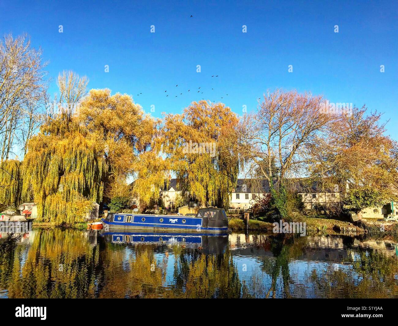 Lechlade canal boat in the Cotswolds Stock Photo Alamy