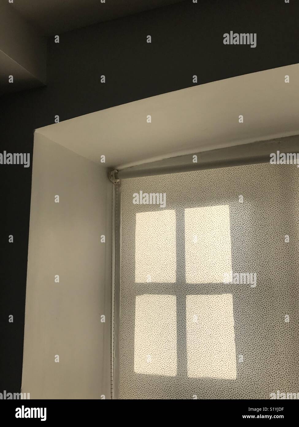 Sunlight coming through a window and blind - Smartphone Captured Stock Image