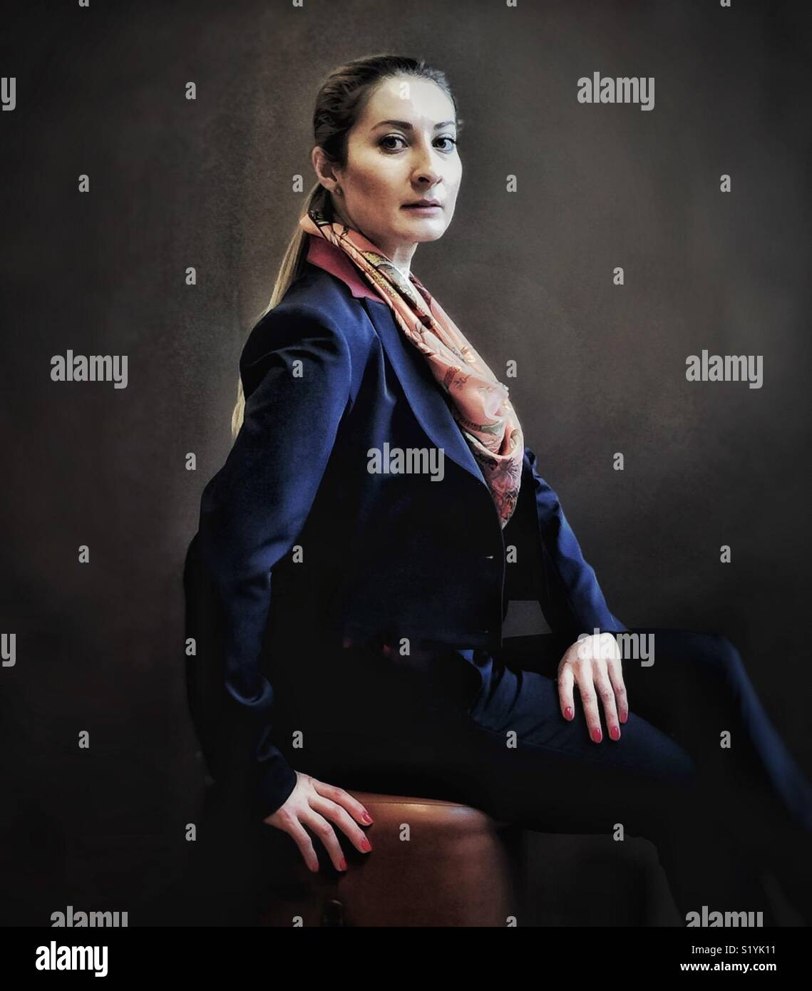 An elegant young woman - Smartphone Captured Stock Image