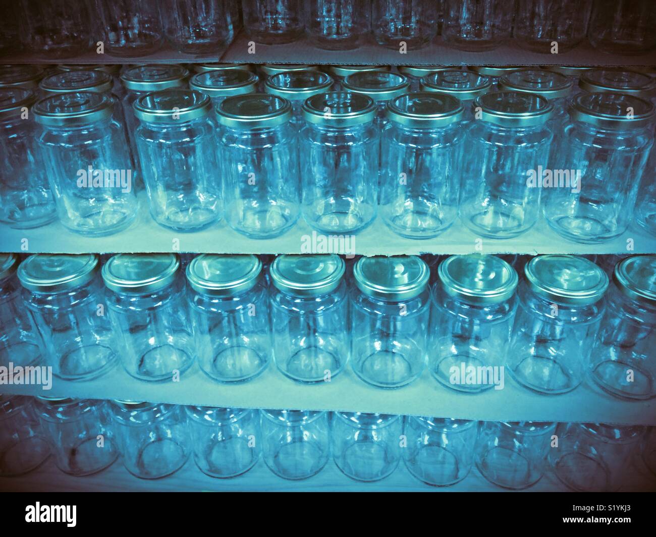 Row of glass jars hires stock photography and images Alamy