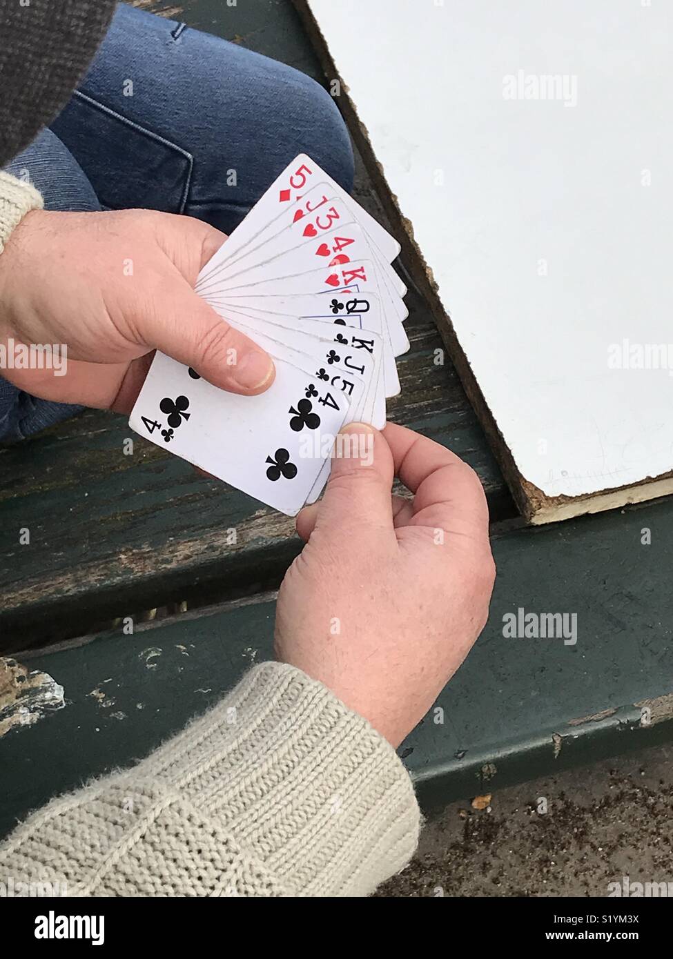 Playing cards - Smartphone Captured Stock Image