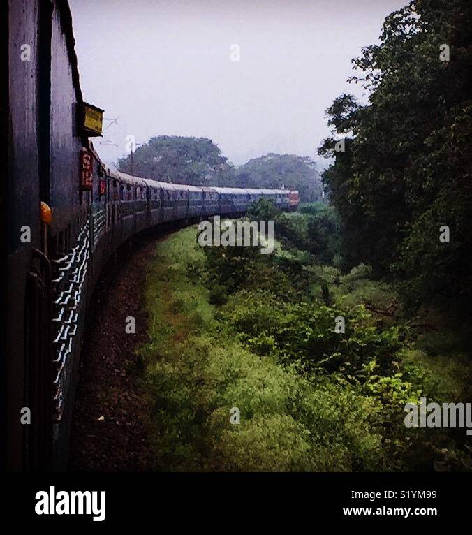 Indian railways Stock Photo