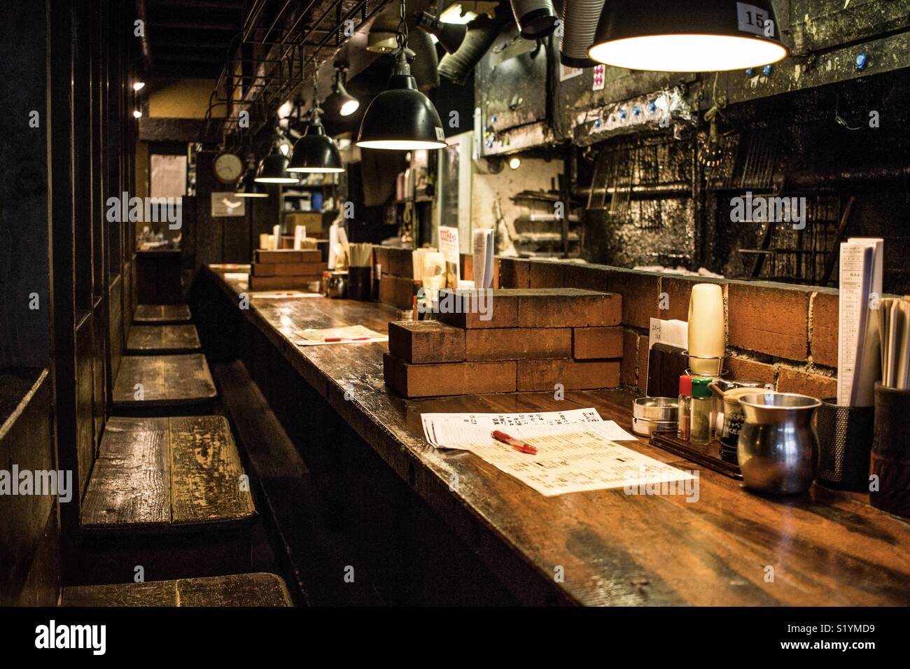 Old Style Kitchen Japan Stock Photo Alamy