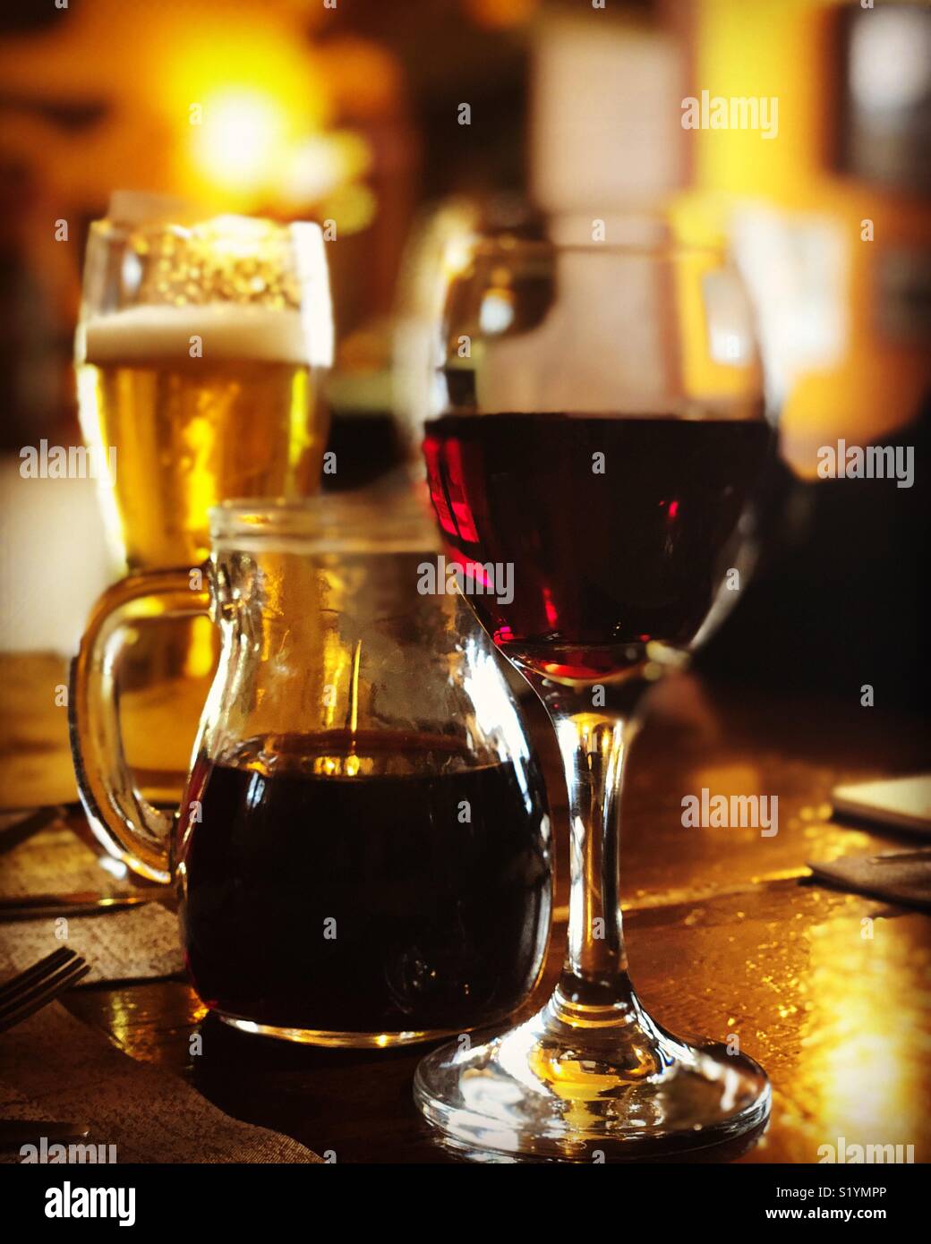 Red wine glass of beer hires stock photography and images Alamy