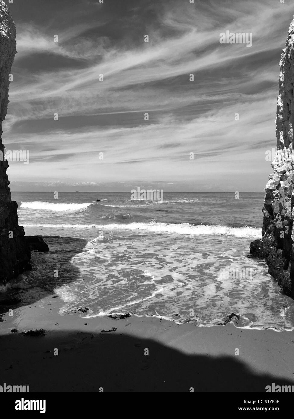 Tide coming Black and White Stock Photos & Images - Alamy