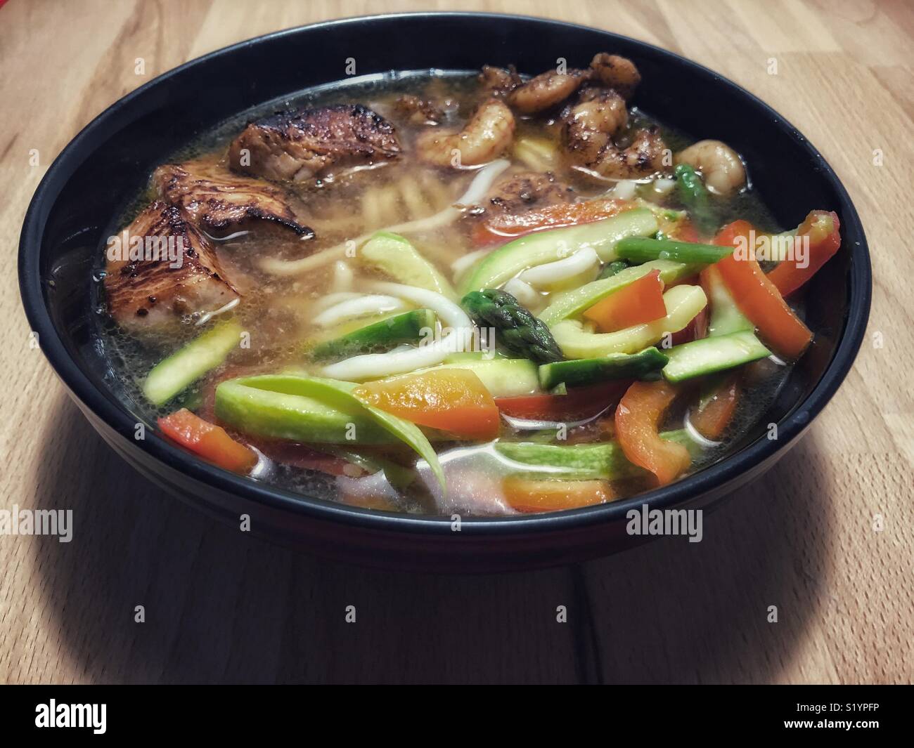 Japanese udon - Smartphone Captured Stock Image