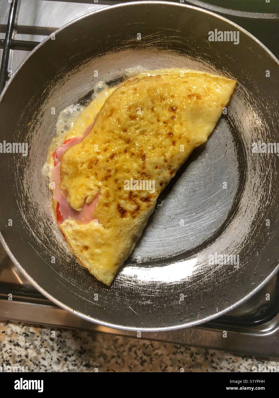French omelette. Breakfast. Eggs Stock Photo Alamy