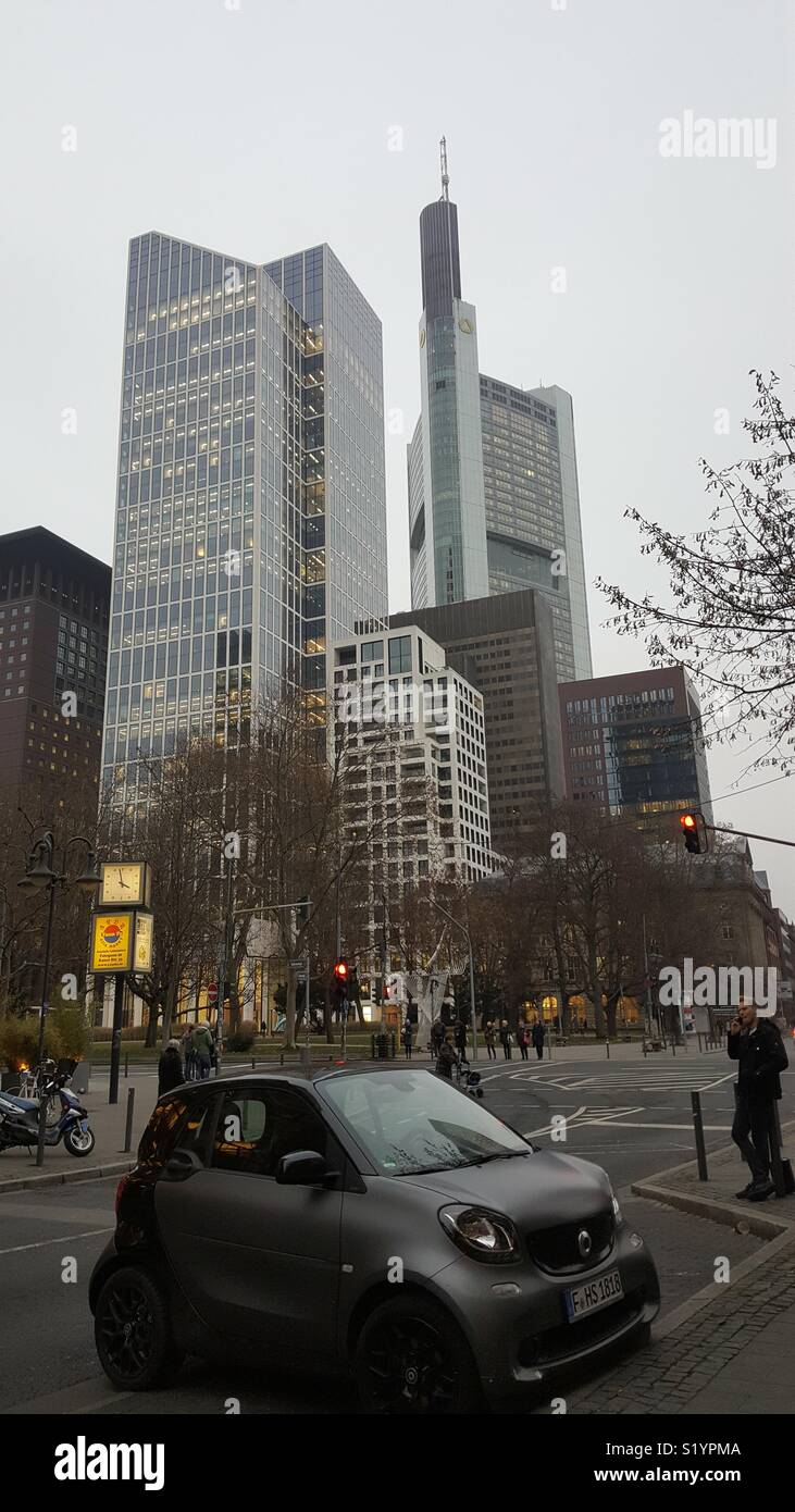 Skyscrapers, Frankfurt, Germany Stock Photo