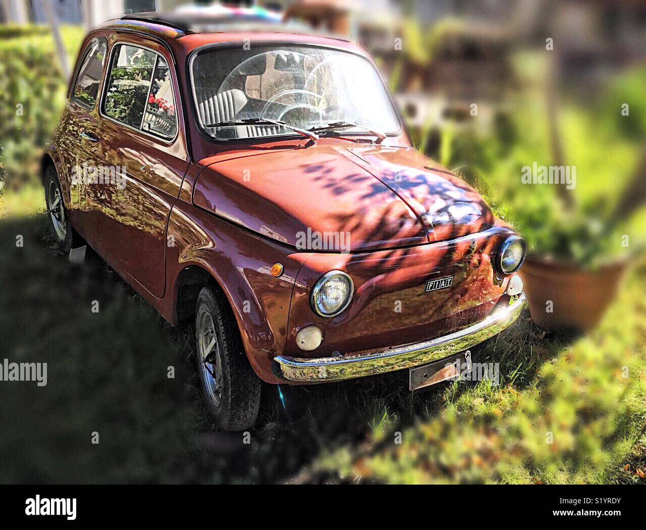 Fiat 500, Bimbi, is still alive ...! Stock Photo