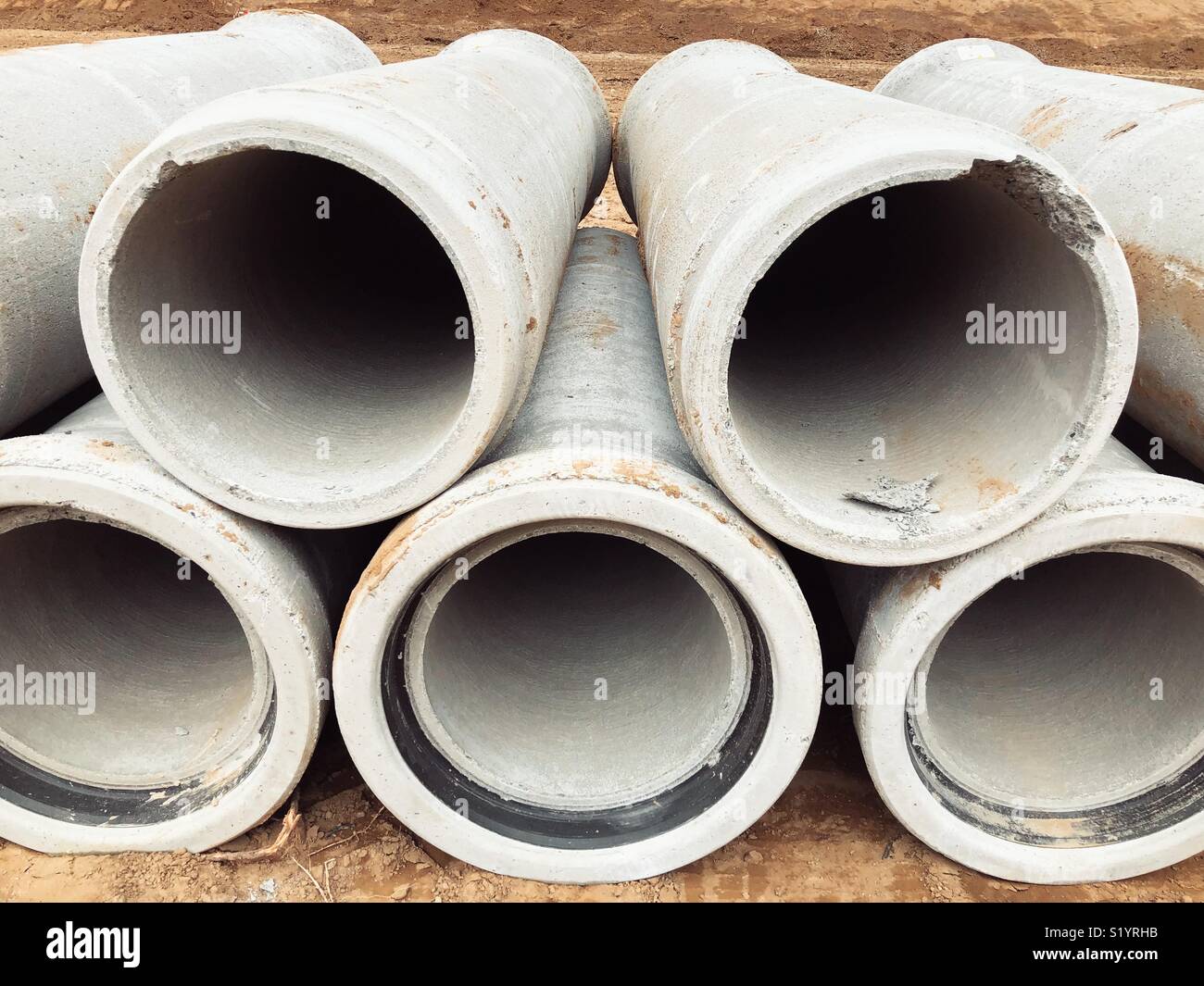 Pipes industry - Smartphone Captured Stock Image