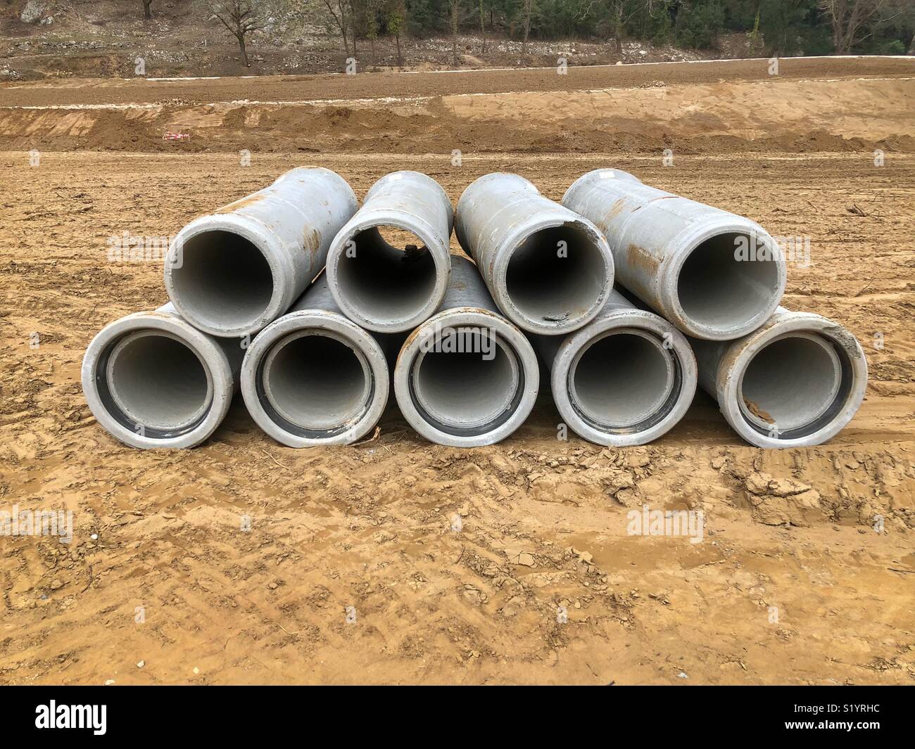 Pipes industry - Smartphone Captured Stock Image