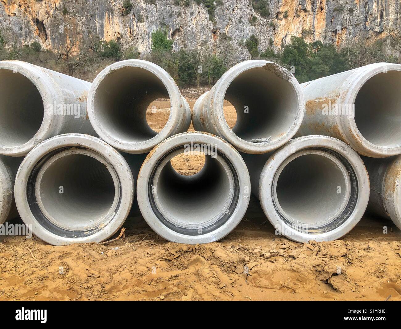Pipes outdoors - Smartphone Captured Stock Image