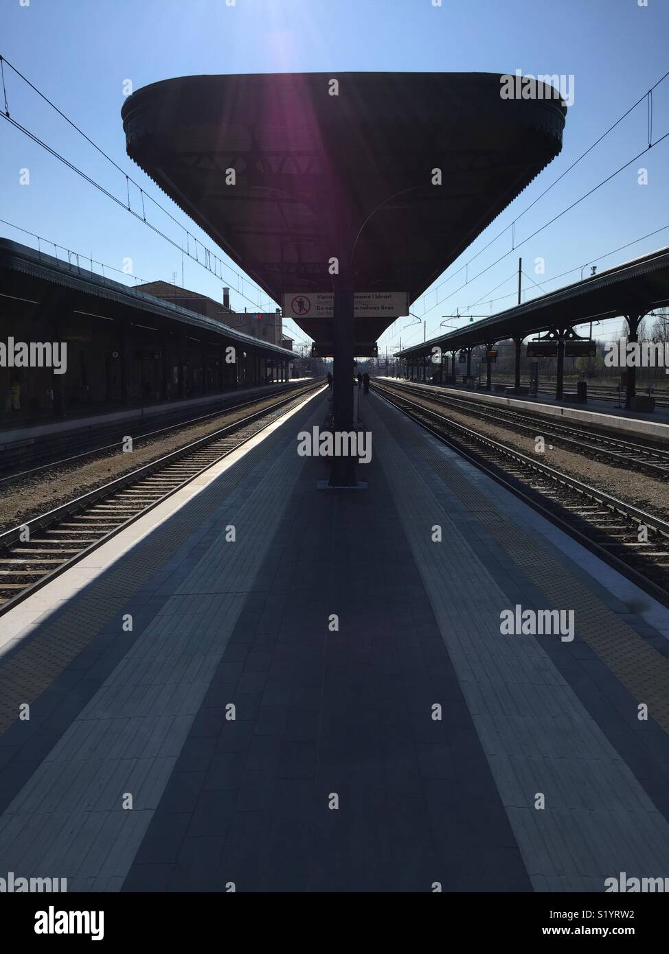 Railway station - Smartphone Captured Stock Image