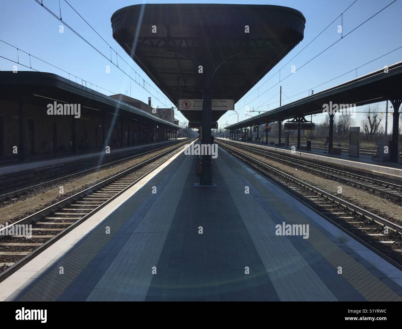 Railway station - Smartphone Captured Stock Image