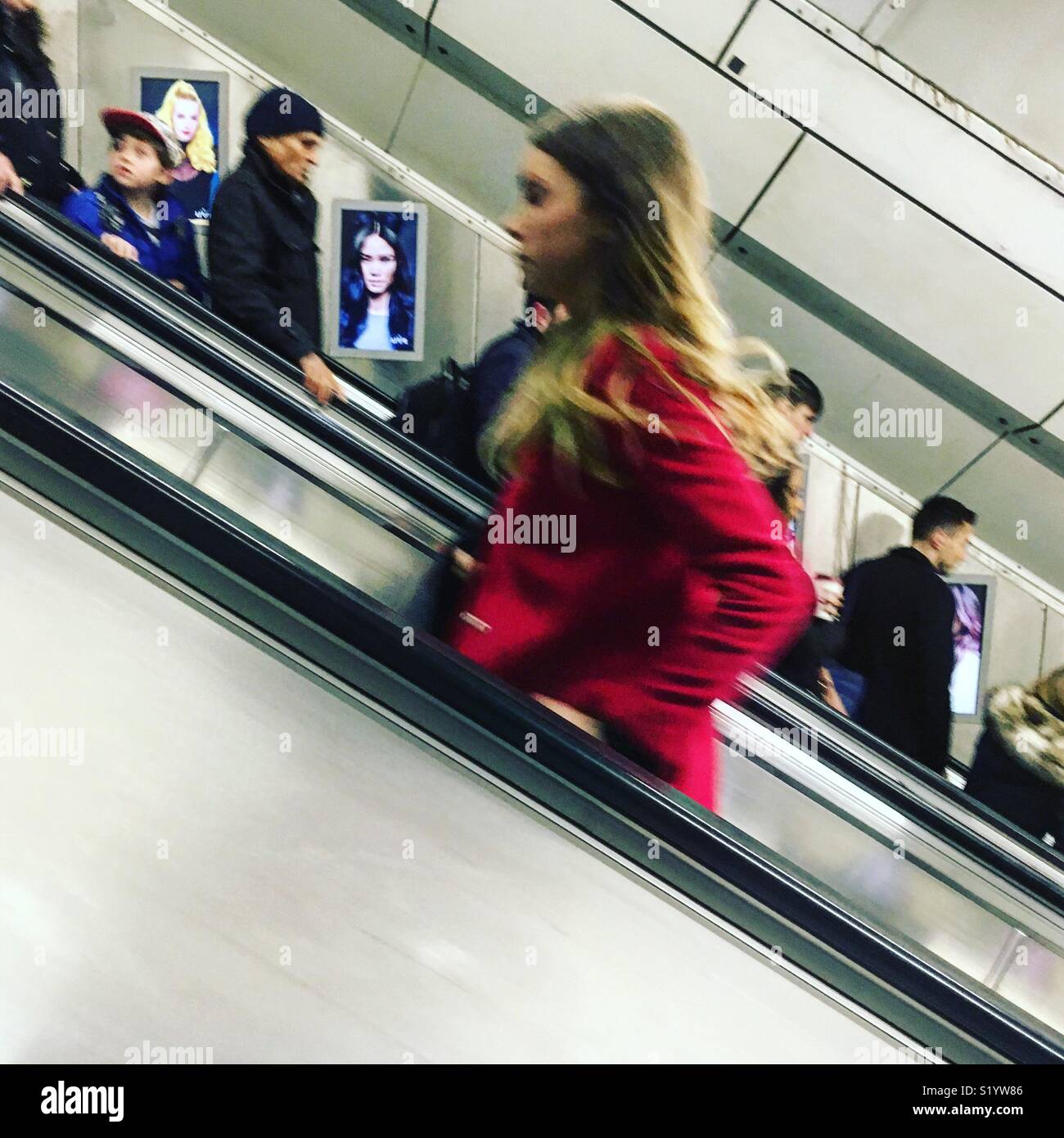 Escalator - Smartphone Captured Stock Image