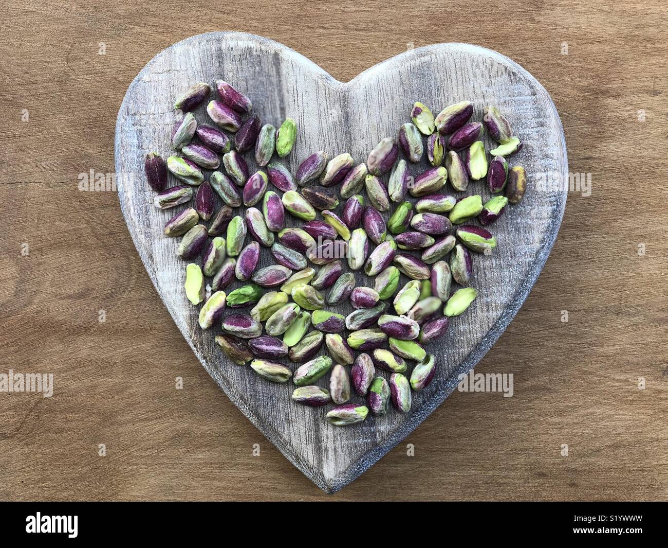 Love pistachios Stock Photo