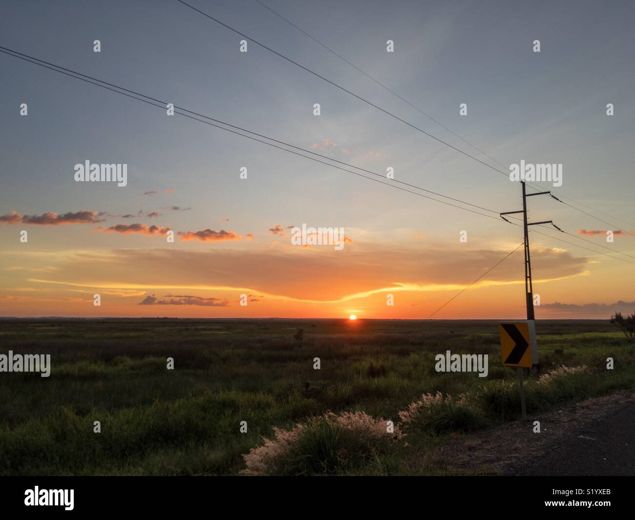 Sunset over the Adelaide River flood plains, Northern Territory