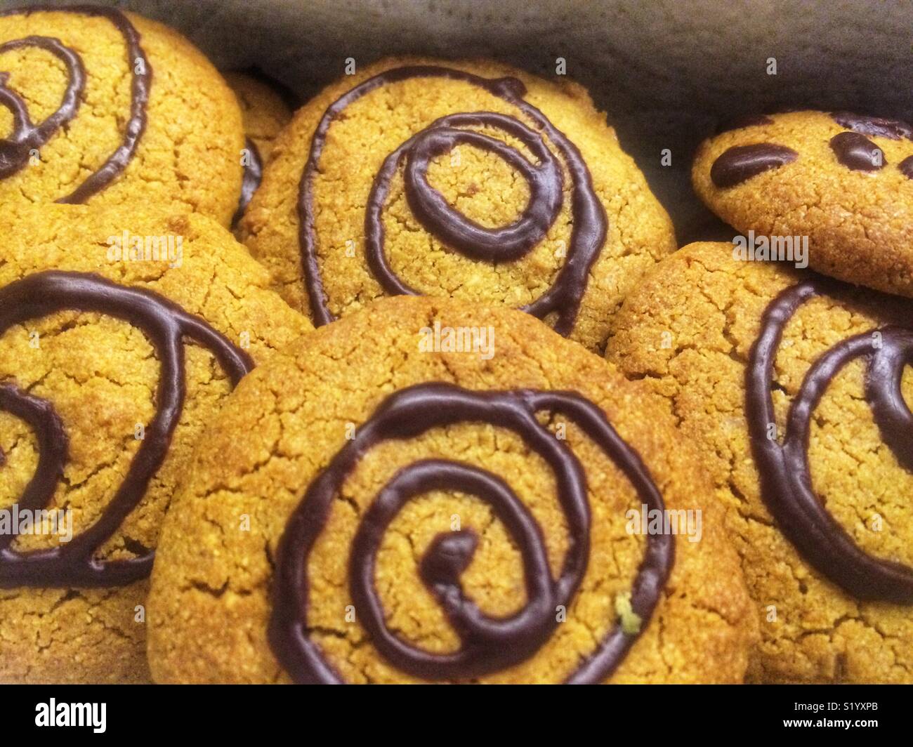 Butter gluten free home made cookies Stock Photo