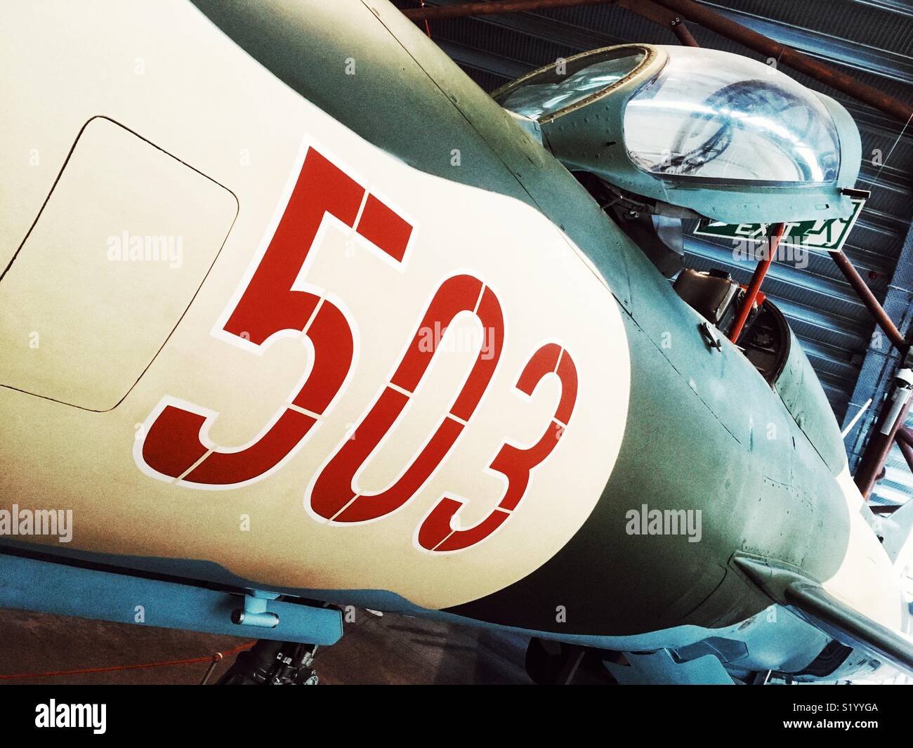Soviet Mig 21 jet fighter Stock Photo