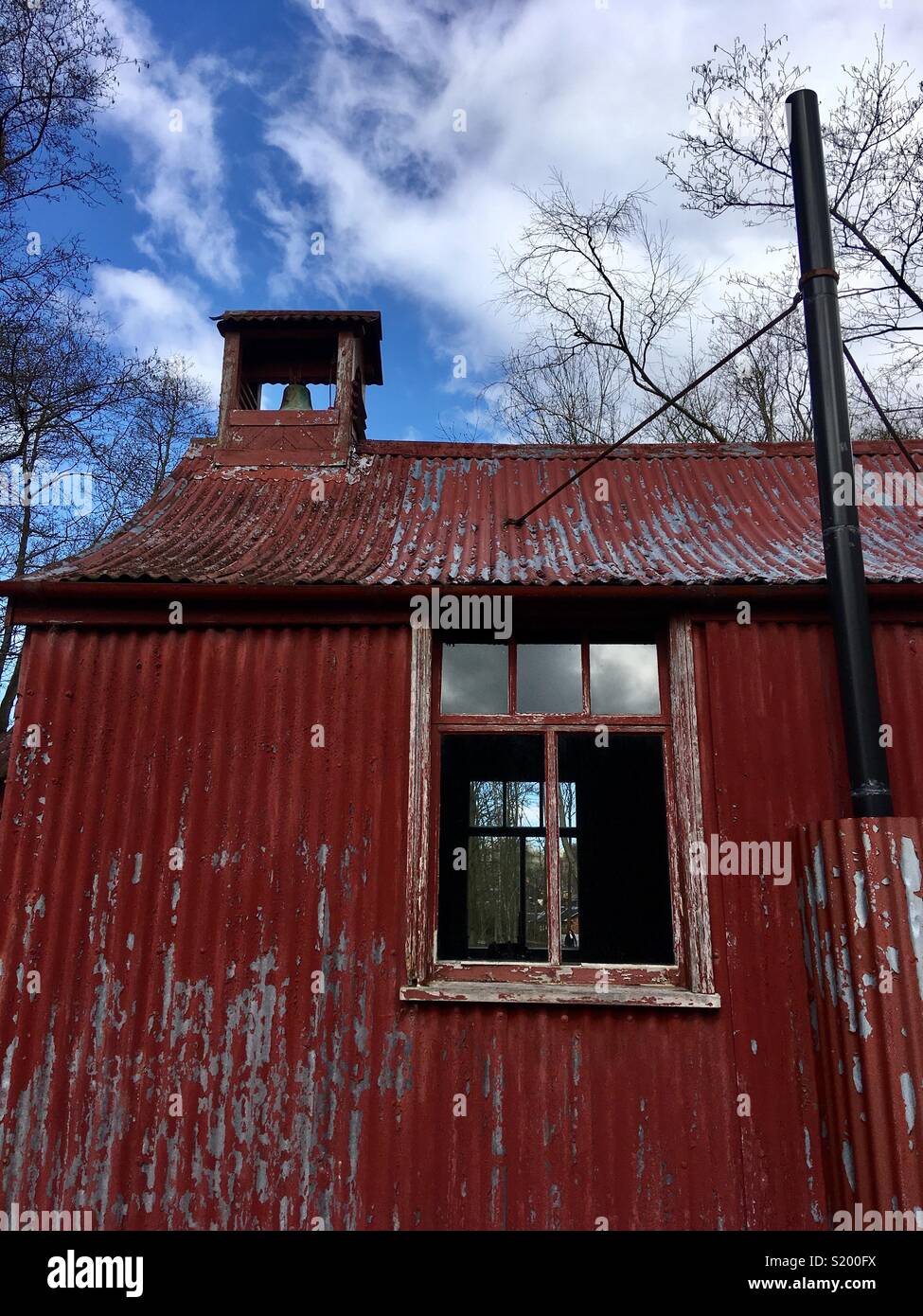 Old tin church, Blists Hill, Ironbridge Gorge, World Heritage Site, Shropshire, England - Smartphone Captured Stock Image