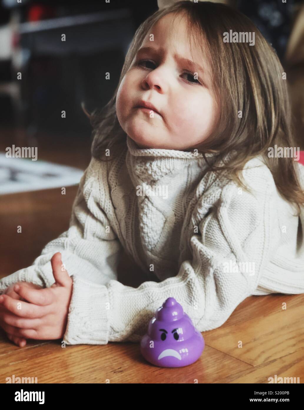  little girl poop on floor 