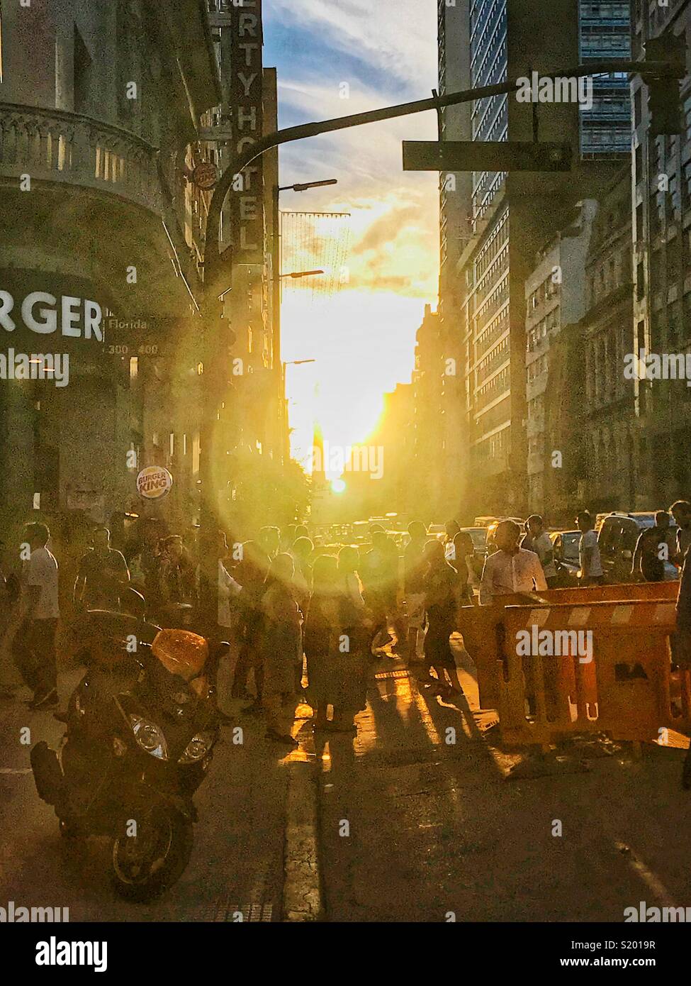 Street scene in Buenos Aires - Smartphone Captured Stock Image