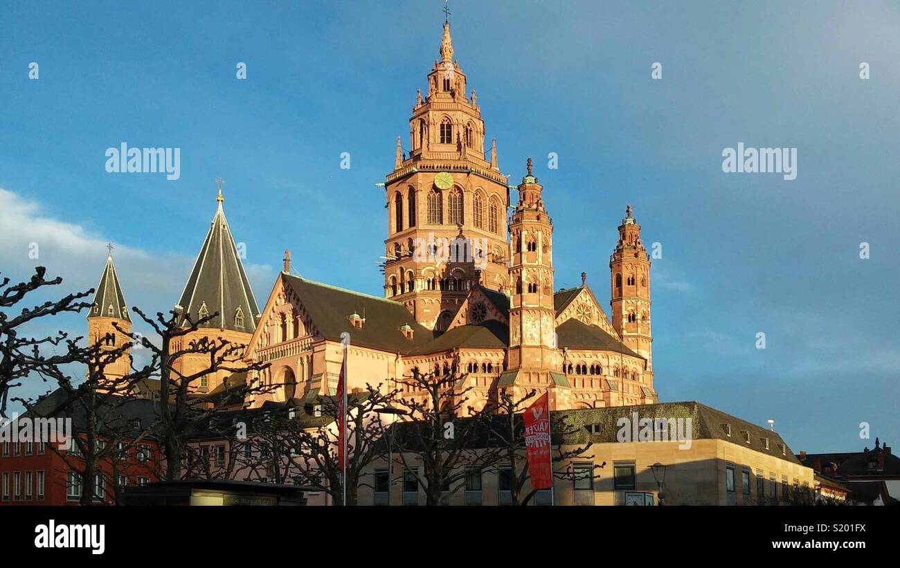 Roman catholic churches in mainz hi-res stock photography and images