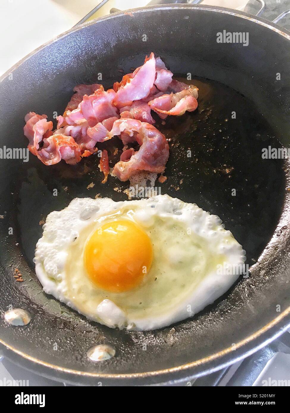 Egg and bacon Stock Photo