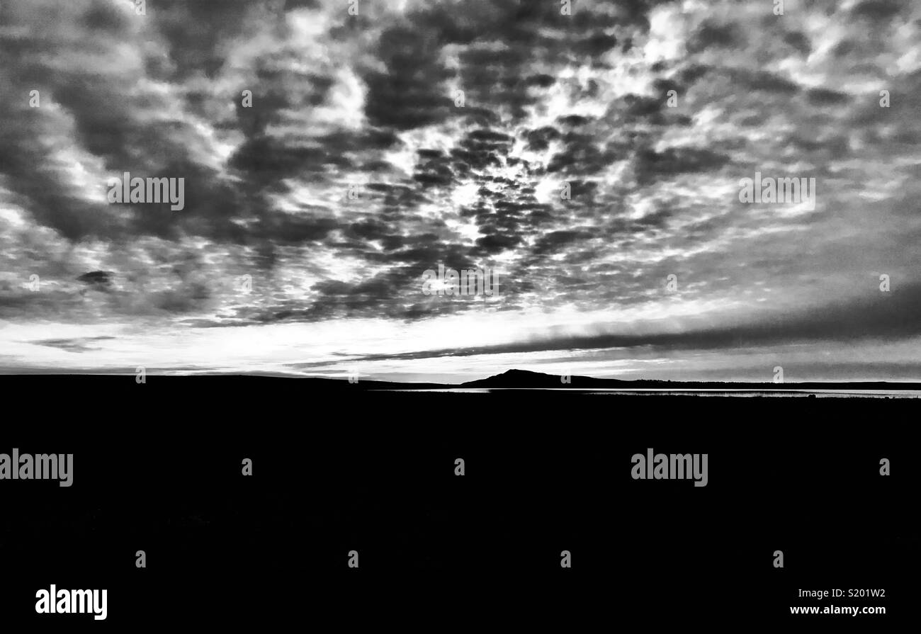 Black and white photograph of dramatic clouds Stock Photo - Alamy