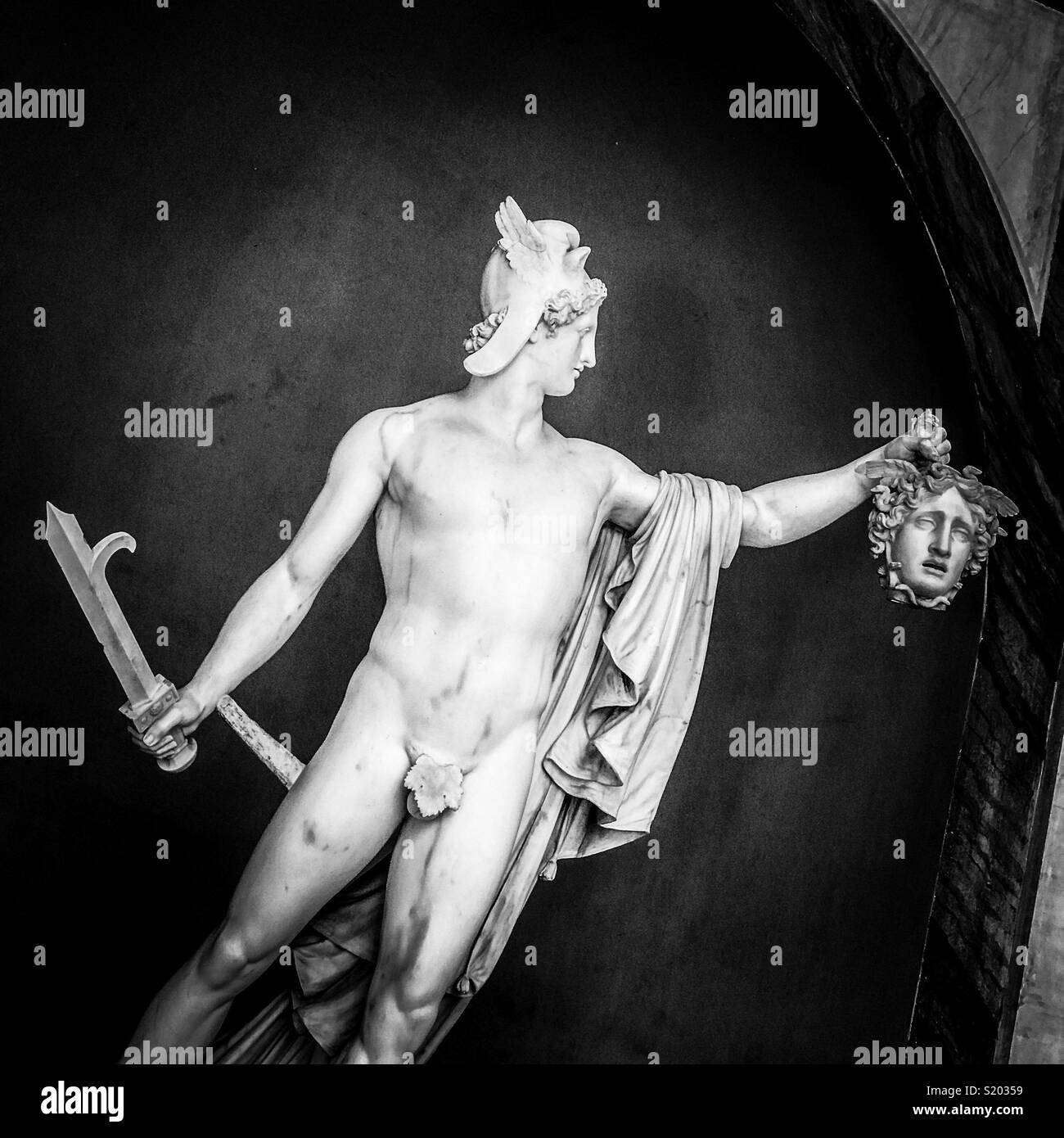 Perseus Triumphant, Vatican Museum, Rome - Smartphone Captured Stock Image