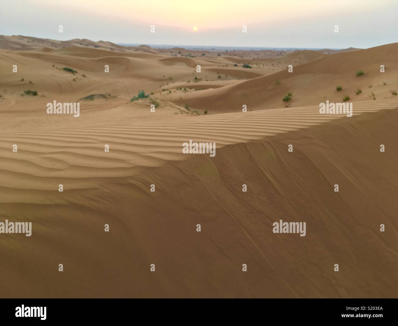 Desert, near Ras Al Khaimah, U.A.E. - Smartphone Captured Stock Image