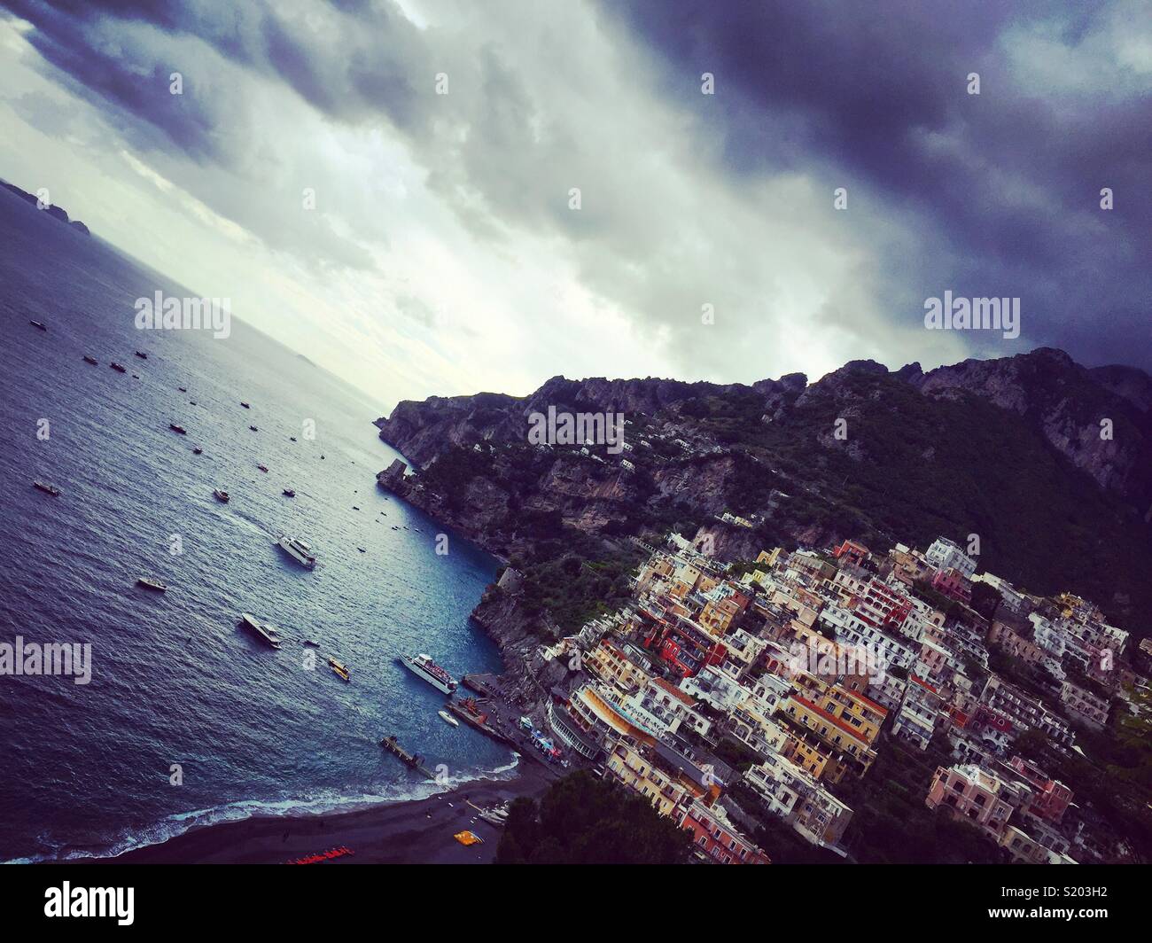 Positano, Italy - Smartphone Captured Stock Image
