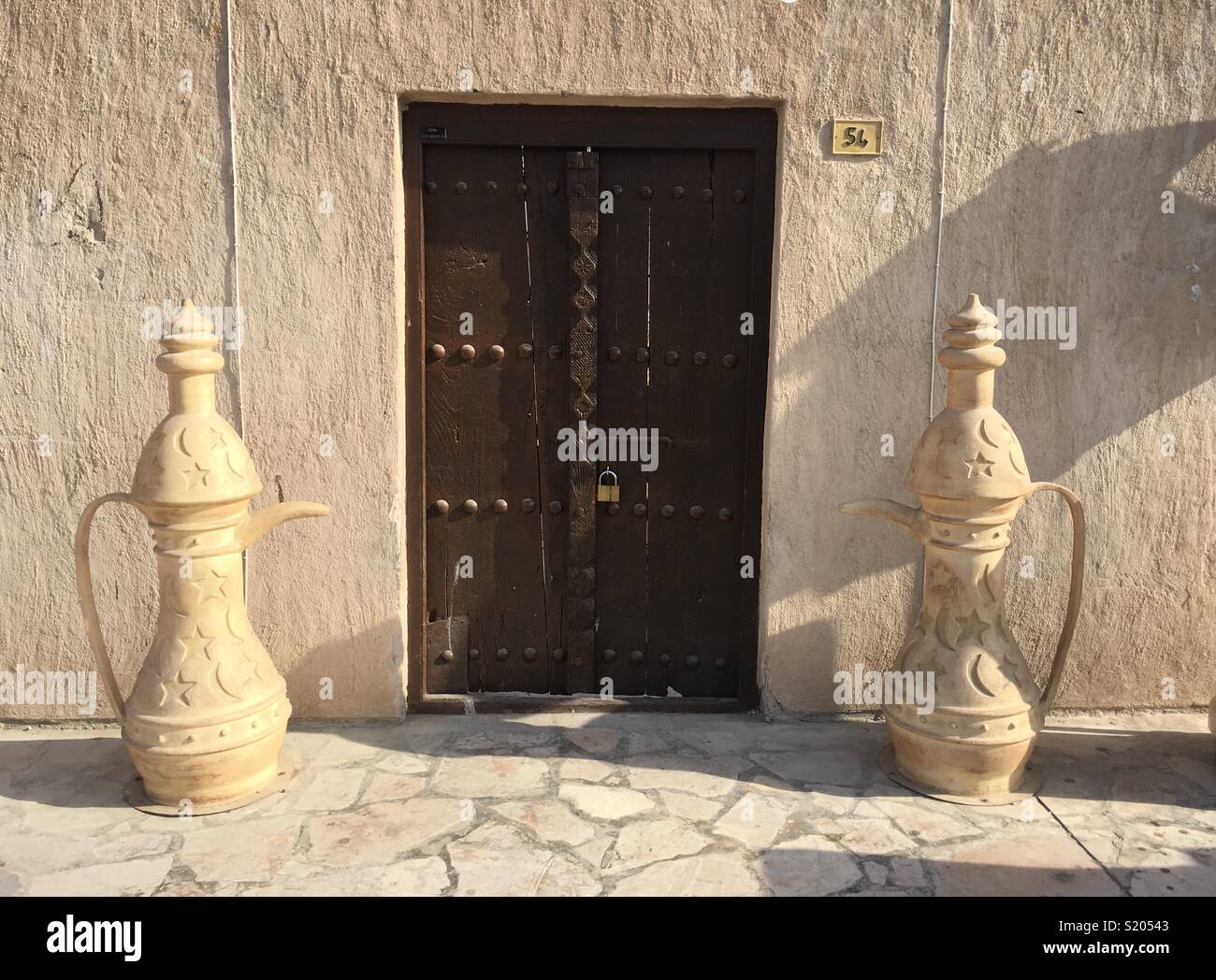 Al Bastakiya old town Dubai, U.A.E. - Smartphone Captured Stock Image