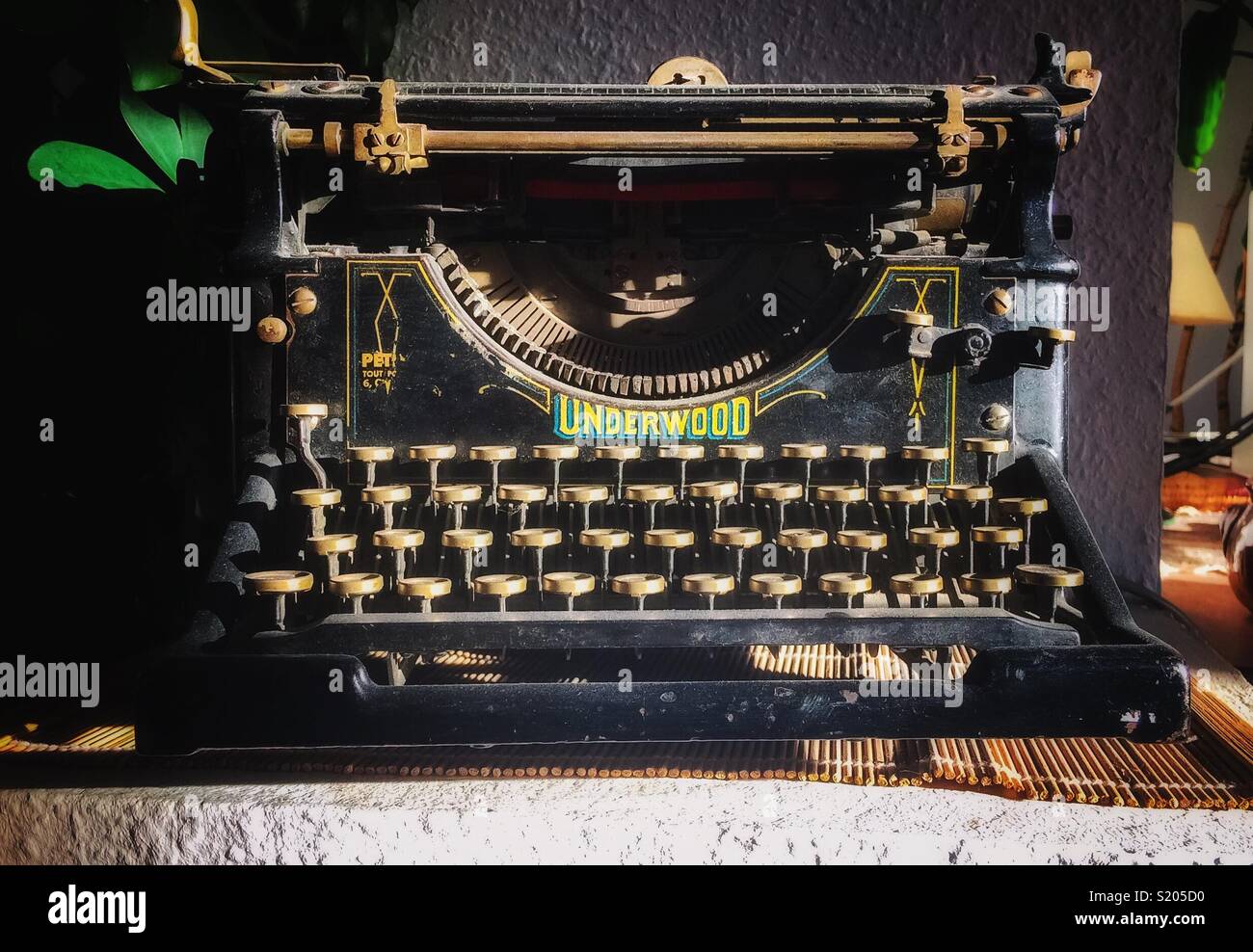 Old beautiful Underwood typewriter - Smartphone Captured Stock Image