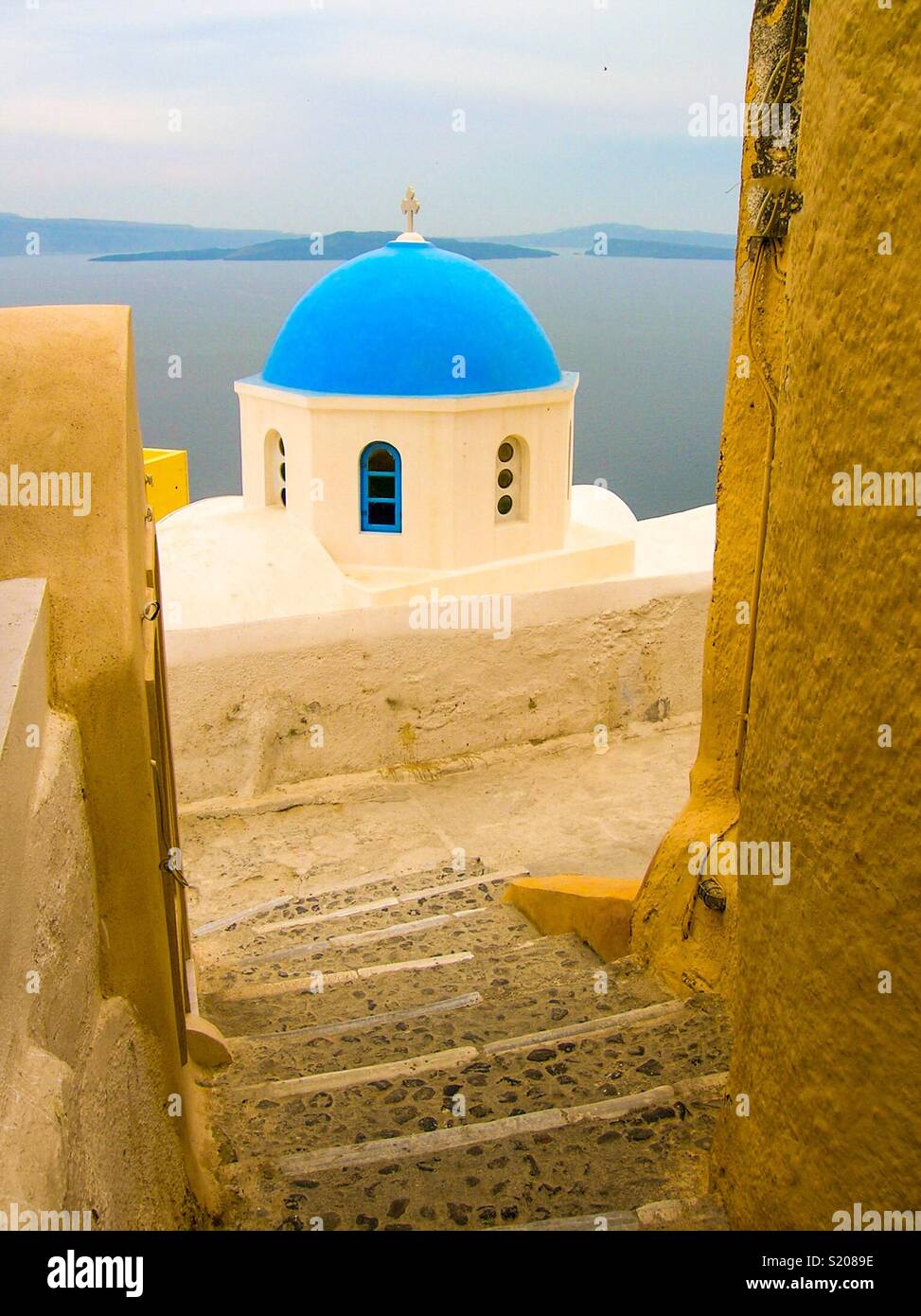 Santorini, Greece - Smartphone Captured Stock Image