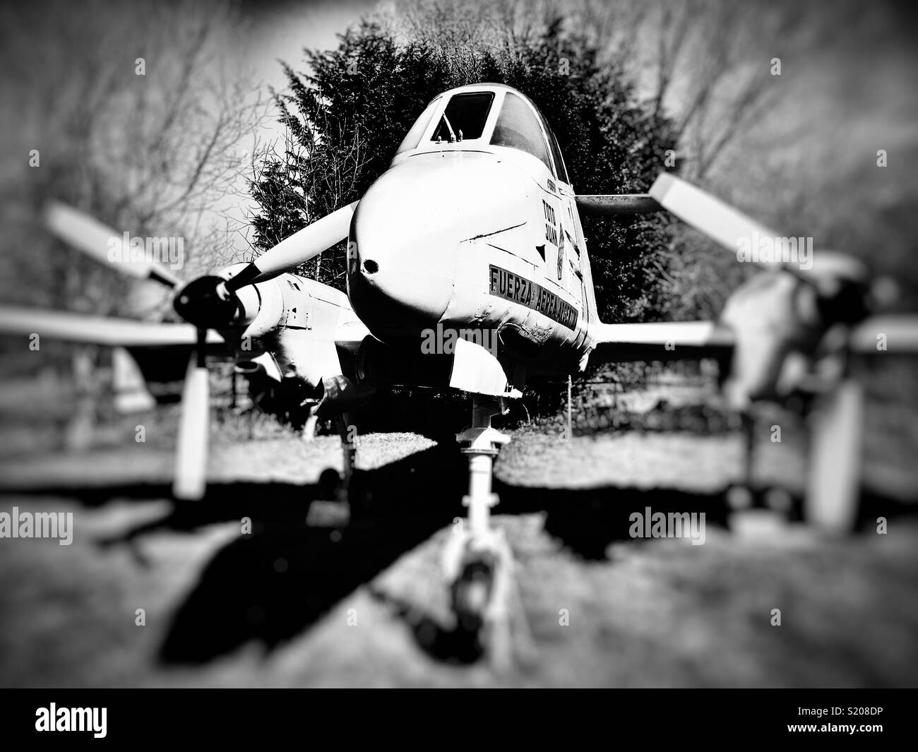 FMA 1A-58A Pucara Argentine Air Force bomber - Smartphone Captured Stock Image