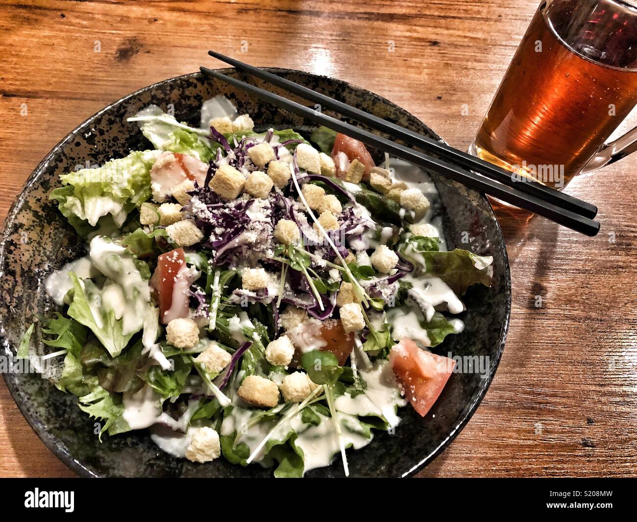A delicious healthy salad. - Smartphone Captured Stock Image