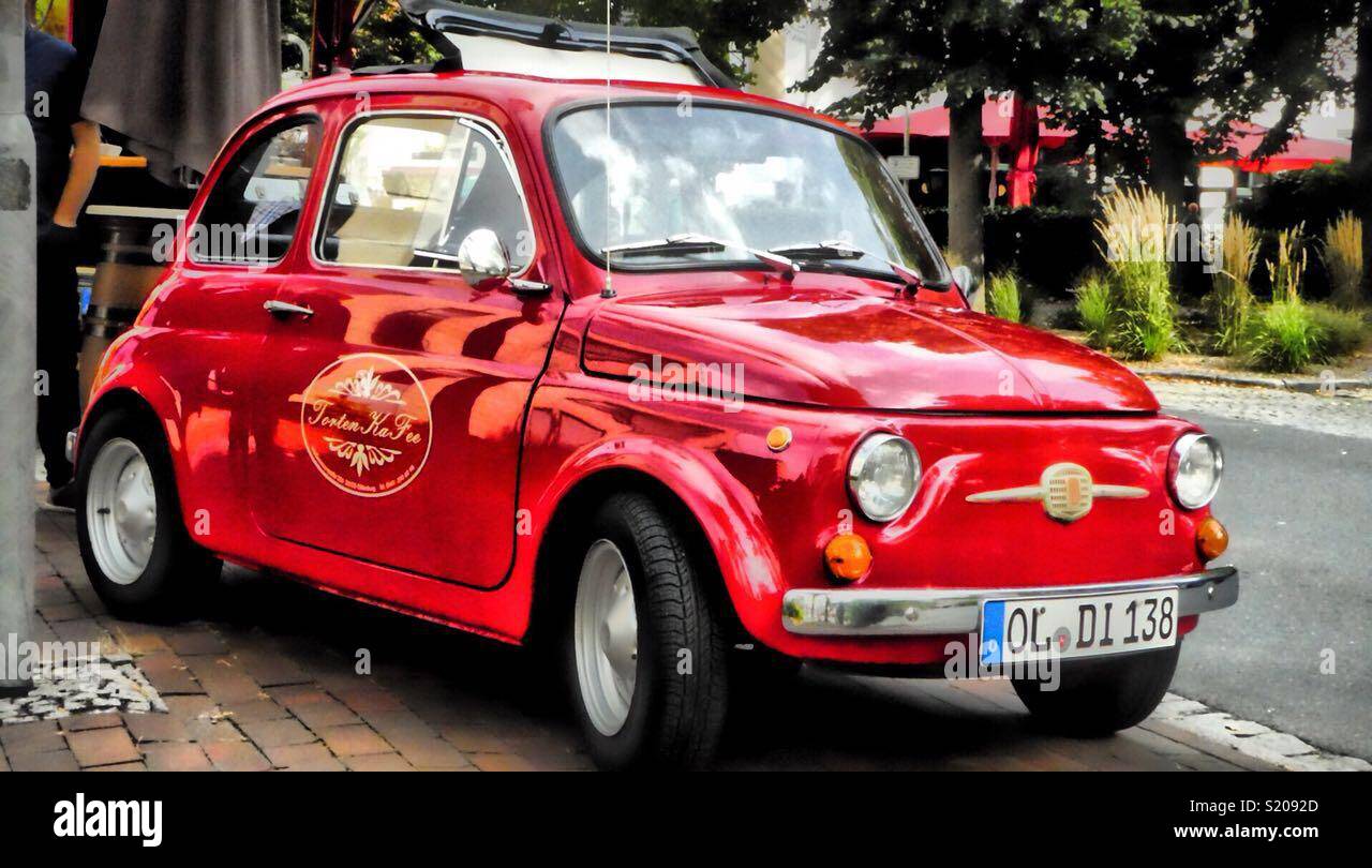 Very fine Bimbi, Fiat 500 ! - Smartphone Captured Stock Image