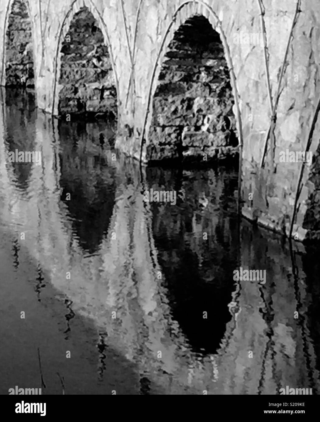 Bridge arches - Smartphone Captured Stock Image