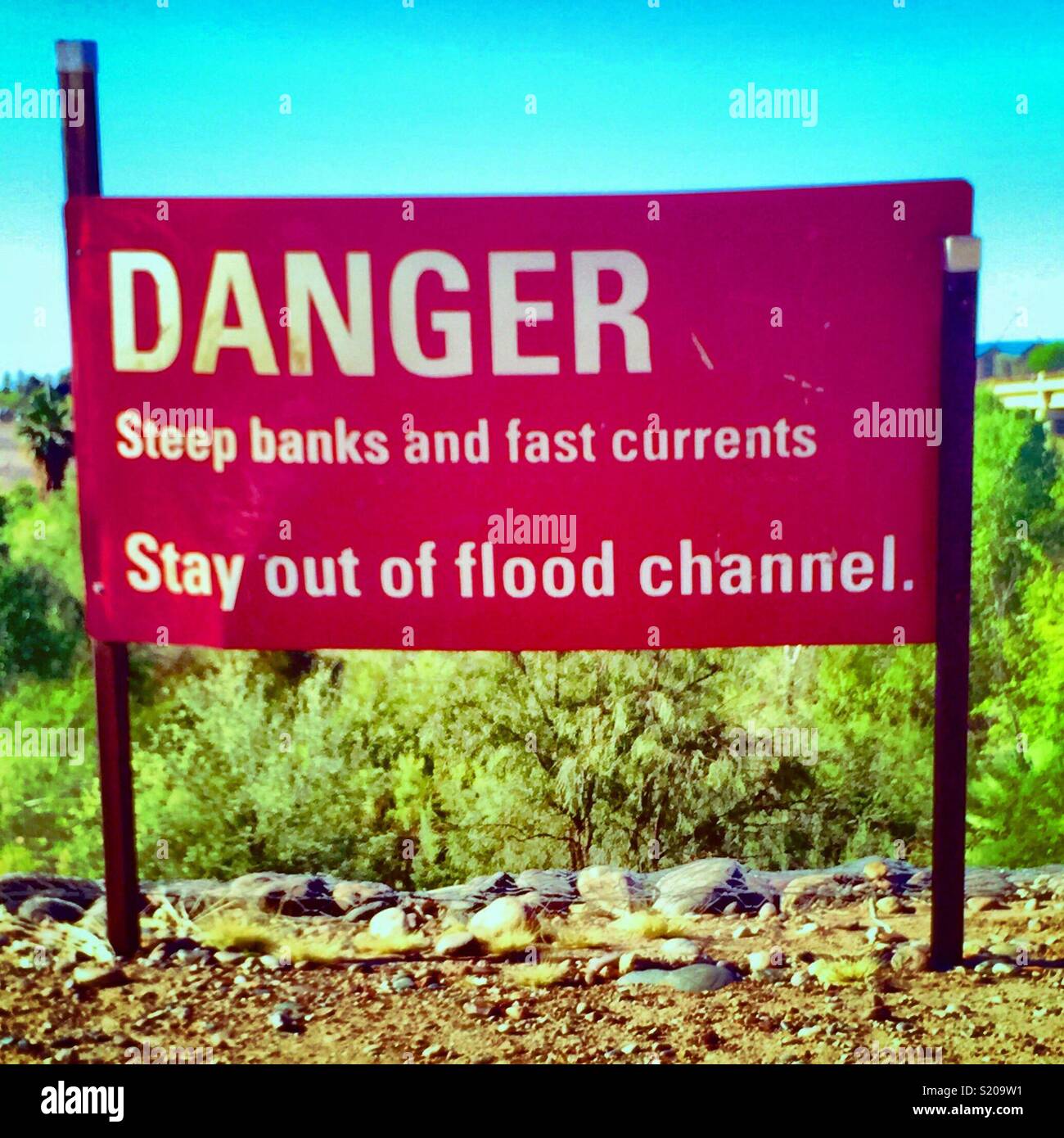 Danger in Red Stock Photo Alamy