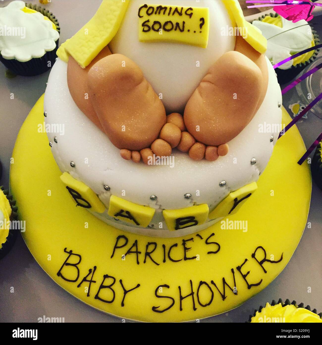 Baby Shower Cake Hi Res Stock Photography And Images Alamy
