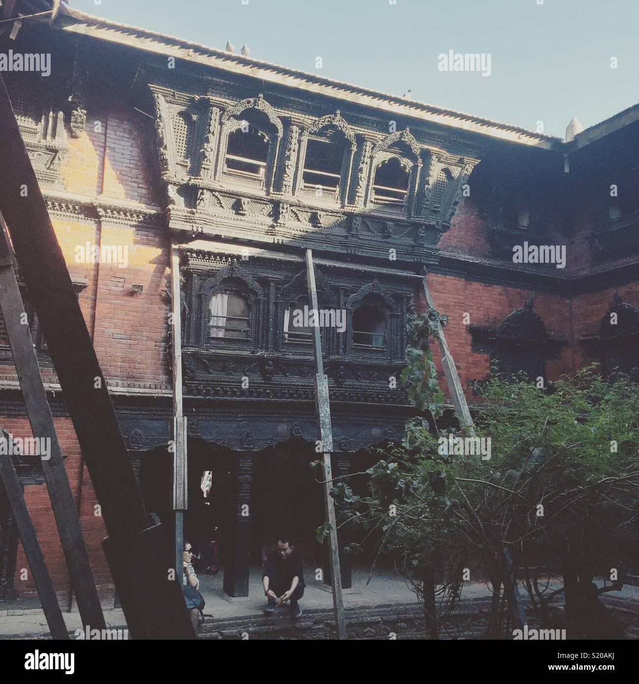 Kumsari house, Durbar Square, Kathmandu, - Smartphone Captured Stock Image