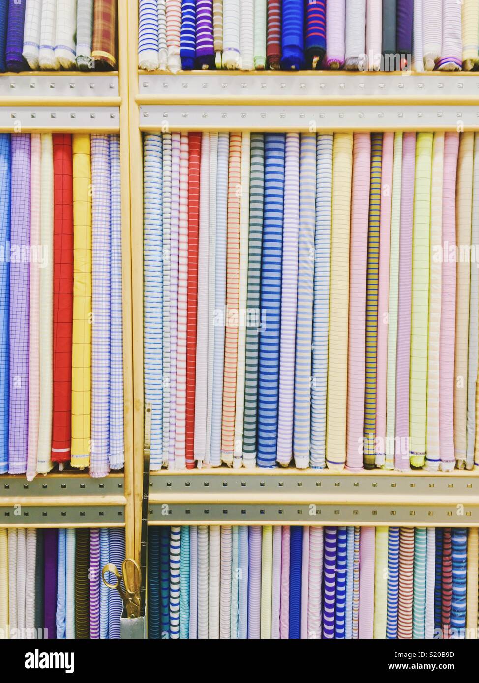 Fabric store Stock Photo Alamy